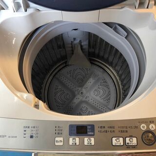 ☆中古 激安！！ SHARP 全自動洗濯機 5.5kg 2016年製 ES-GE55R-H ￥