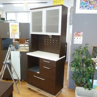 お買い得☆k118☆ユーアイ☆食器棚・レンジボード☆幅1180㎜☆近隣配達 