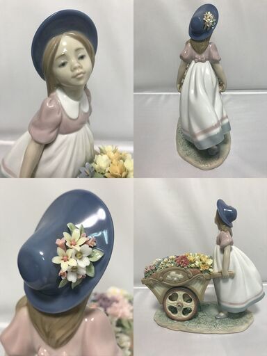 ioy0201 Lladro リヤドロ　『可愛いお花屋さん』　陶器人形/フィギュリン/置物/西洋陶器 ioy0201 Lladro リヤドロ 『可愛いお花屋さん』 陶器人形/フィギュリン