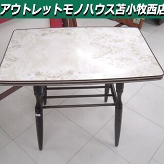 テーブル レトロ 幅60×奥行38×高さ50cm 昭和家具 木製...