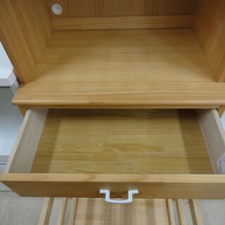 脇木工 MOMOHOUSE モモナチュラル キッチンボード 食器棚 NA【ユーズドユーズ名古屋天白店】 J548