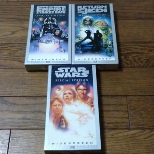 スターウォーズ VHS 3本セット  スターウォーズ、帝国の逆襲、ジェダイの復讐