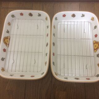 【無料】くまのプーさんの天ぷら皿 2枚 (6)