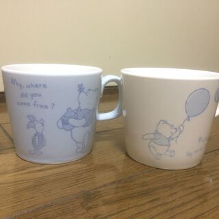 【無料】くまのプーさんのコーヒーカップ 2個 (3)
