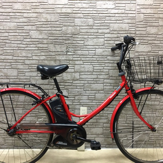 中古電動自転車　パナソニック　エーガールズ　26インチ　レッド　横浜 中古電動自転車 パナソニック エーガールズ 26インチ レッド 横浜