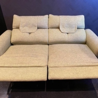 中古品】電動リクライニングソファ