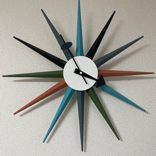 【ネット決済】壁掛け時計　ウォールクロック　カラフル　北欧