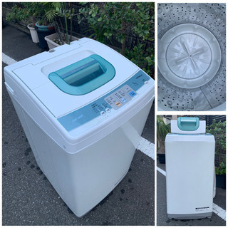 🚛配送込み🏅当日配送‼️ 人気の日立 超コンパクト＆ロースタイル 5キロ 洗濯機🏅 風乾燥機能付き🏅高級ステンレス槽 🏅　冷蔵庫　も出品