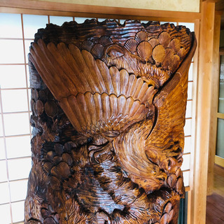 木彫り　彫刻の置物