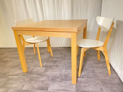 IKEA イケア ダイニングテーブルセット 伸長式テーブル 3点セット ...