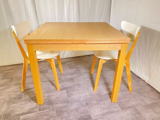 IKEA イケア ダイニングテーブルセット 伸長式テーブル 3点セット