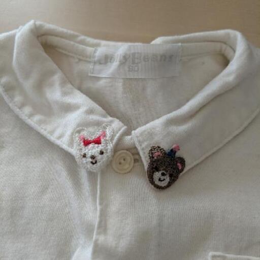 襟がかわいい白シャツ90 りむママ 相模原の子供用品の中古あげます 譲ります ジモティーで不用品の処分