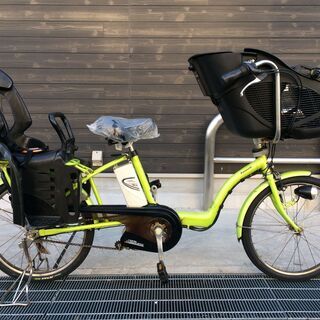 地域限定送料無料 ギュットミニ 三人乗り 8,9AH 黒 神戸市 電動自転車