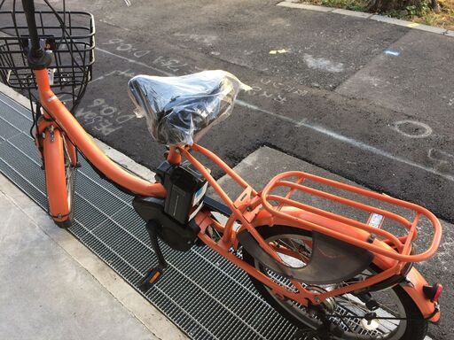 地域限定送料無料 ヤマハ パスバビー 新基準 8,7AH 子供乗せ オレンジ