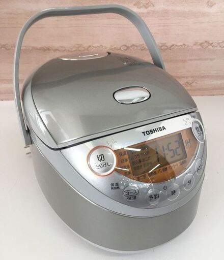 美品！東芝 IH 炊飯器 RC-6XJ シルバー 3.5合炊き
