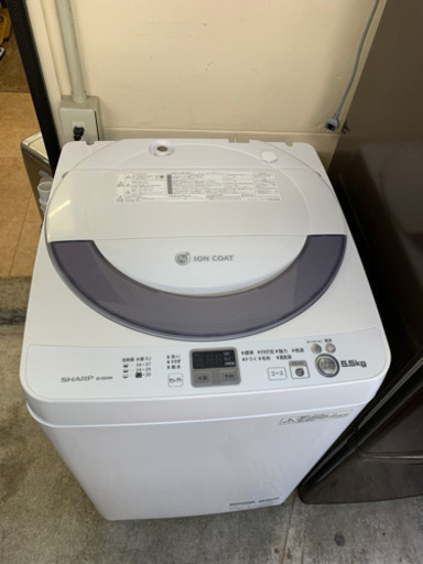 美品　SHARP シャープ 洗濯機 ES-GE55N-S 5.5kg 2013年製