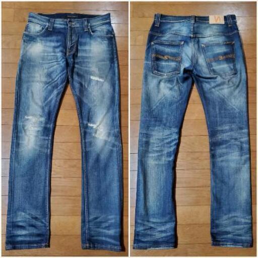 Nudie Jeans　THIN FINN PETER REPLICA N423 W30L32 ヌーディージーンズ ピーター　レプリカ