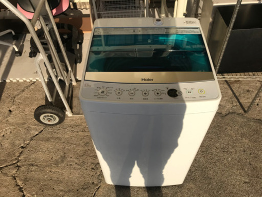 【リサイクルショップ八光　田上店　安心の3か月保証　配達・設置OK】ハイアール 5.5kg 全自動洗濯機　ホワイトHaier JW-C55A-W