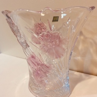 店頭販売済　⭐  エレガント🌹 HOYA クリスタル花瓶 ⭐