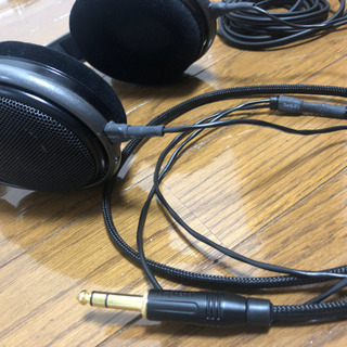 値下　高級ヘッドホン【SENNHEISER】ゼンハイザー　HD650 社外ケーブル　2本　フルバランス　【沖縄特別価格】