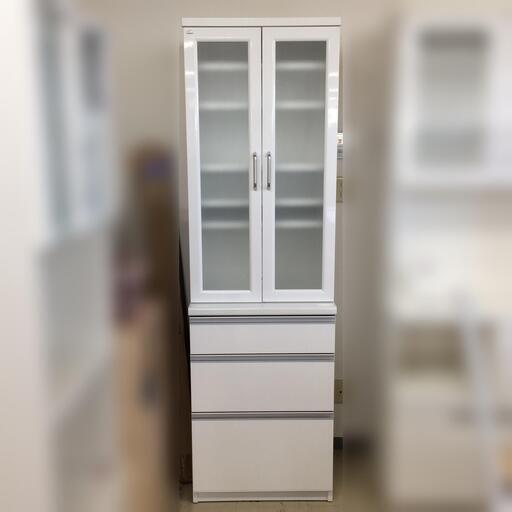 J479 ユーアイ 食器棚 キッチンボード キッチン収納 ホワイト 600×450×1960 クリーニング済み