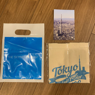 東京スカイツリー　エコバッグ&ポストカード　未使用品