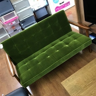 ミッドセンチュリー】カリモク60 Kチェア モケットグリーン