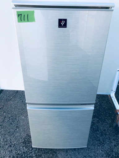 711番 シャープ✨ノンフロン冷凍冷蔵庫✨SJ-PD14T-N‼️