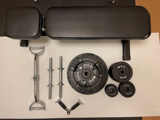 ホームトレーニング アジャスタブルベンチ ウェイトまとめて - 東京都  