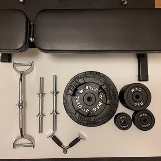ホームトレーニング　アジャスタブルベンチ　ウェイトまとめて