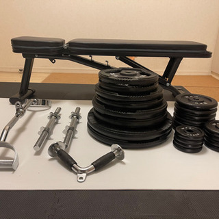 ホームトレーニング　アジャスタブルベンチ　ウェイトまとめて