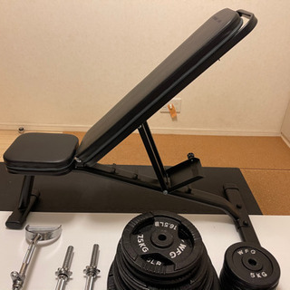 ホームトレーニング　アジャスタブルベンチ　ウェイトまとめて