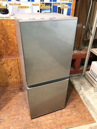 【動作保証60日付】AQUA 2018年 AQR-13G 126L 2ドア冷凍冷蔵庫【管理KRR250】