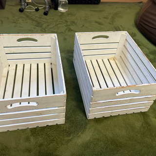 インテリアボックス　木の箱　2個