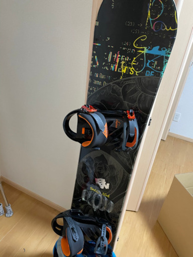 LOCAL スノーボード 約150cm ビンディング付き** スノーボード ビンディング セットLOCAL150cm LOCAL L/M