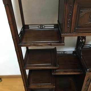最終値下げ 黒檀 収納棚