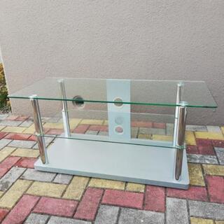 テレビボード　強化ガラス（横1メートル）