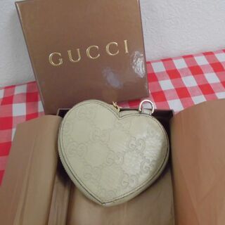 ☆GUCCI グッチ グッチシマ ハート コインケース 小銭入れ レザー