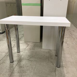 中古　丈夫なテーブル　900X450X700 作業台　ホワイト　...