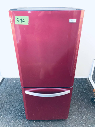 ①594番 Haier✨冷凍冷蔵庫✨JR-NF140H‼️