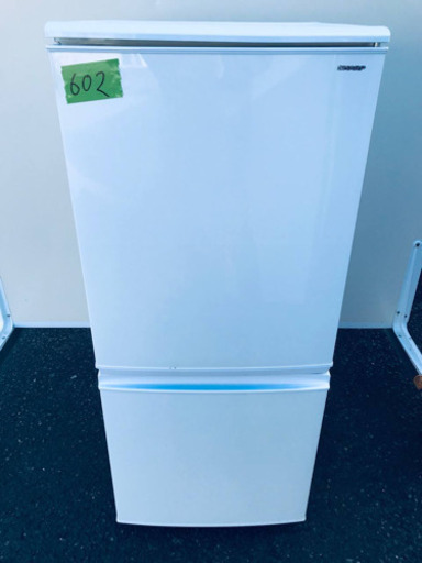 ①✨高年式✨602番シャープ✨ノンフロン冷凍冷蔵庫✨SJ-C14D-W‼️