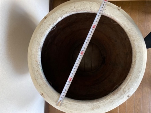壺焼き芋　つぼ　素焼き鉢　テラコッタ　焼き芋　高さ63cm