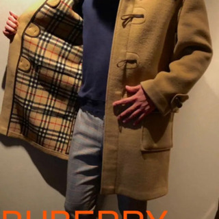 【最終処分価格！】バーバリー　ブルレーベル　ノバチェック柄ダッフルコート