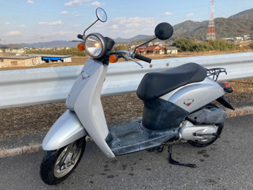 【売約済】実働 BT新品 バリ溝 キャブOH済み ホンダ AF61 トゥデイ 4スト原付バイク スクーター シルバー