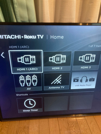 55型TV HITACHI 4K HDR