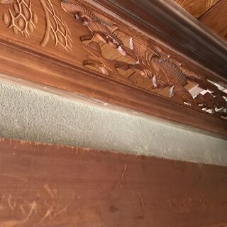 仏教美術 木彫 欄間 175cm 細密彫 神社仏閣 鷹 松 高級