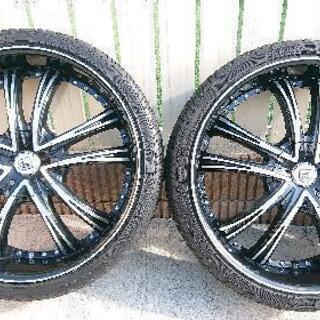 ☆極上24インチ☆バリ溝☆LEXANI☆255/30R24☆SUV、ハリアー等☆