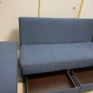 受け渡し決定。値下げしました。　ニトリ多機能ソファーベット　ソファーベット　美品　収納付きベット