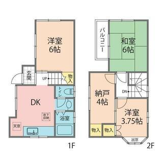 3DK+サービスルームのテラスハウス！　礼金・更新料なし！ − 千葉県