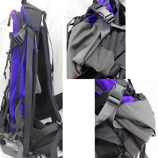 旧ロゴ タグ オスプレー ゼファー バックパック М 紫×黒　VECTOR ONE・腰ベルト付き　リュック アウトドア 登山 スノボ OSPREY ZEPHYR   ☆ PayPay(ペイペイ)決済可能 ☆ 札幌市 豊平区 平岸 アウトレットモノハウス
